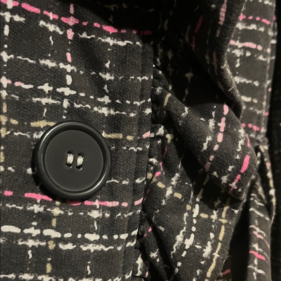 Self Esteem Black and Pink Plaid Blazer - Picture 8 of 9